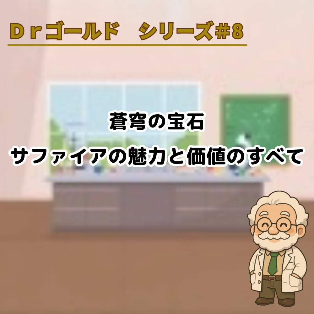 【Drゴールド シリーズ#8】蒼穹の宝石 ― サファイアの魅力と価値のすべて