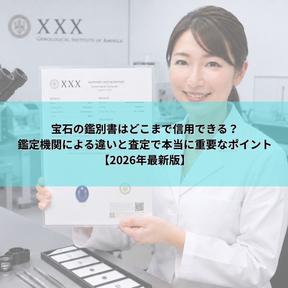 宝石の鑑別書はどこまで信用できる？鑑定機関による違いと査定で本当に重要なポイント【2026年最新版】
