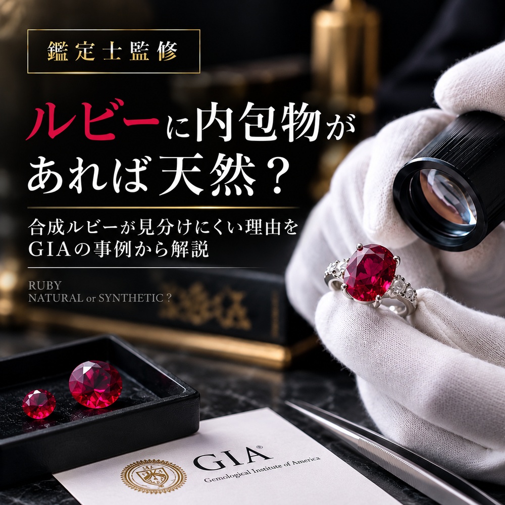 【鑑定士監修】ルビーに内包物があれば天然？合成ルビーが見分けにくい理由をGIAの事例から解説