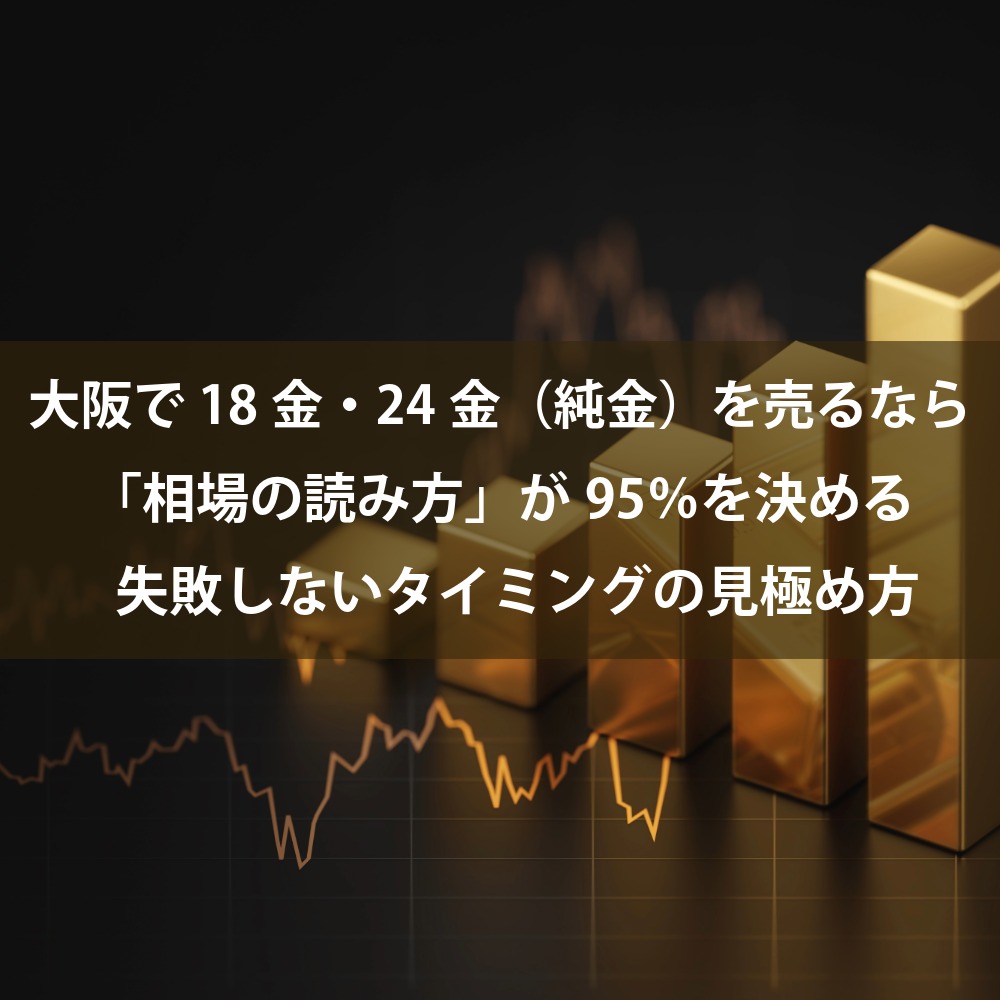 大阪で18金・24金（純金）を売るなら「相場の読み方」が95％を決める——失敗しないタイミングの見極め方