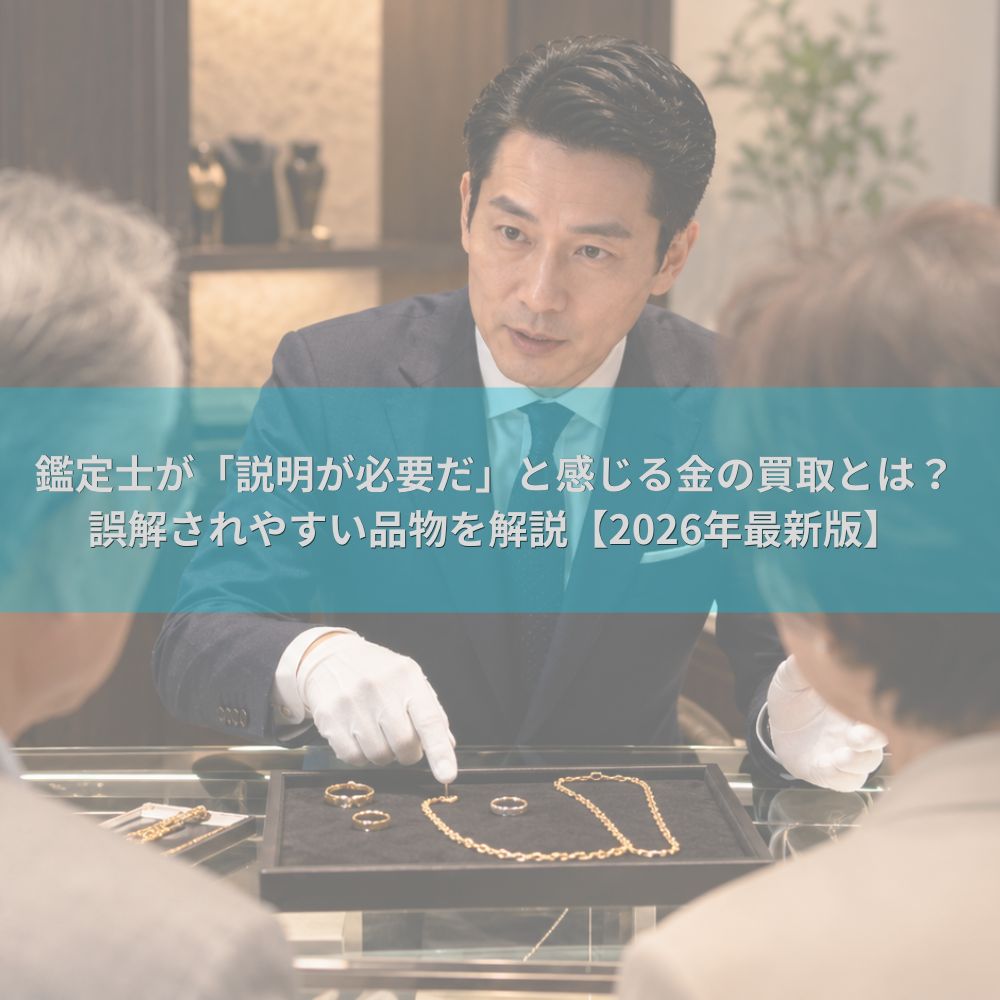 鑑定士が「説明が必要だ」と感じる金の買取とは？誤解されやすい品物を解説【2026年最新版】