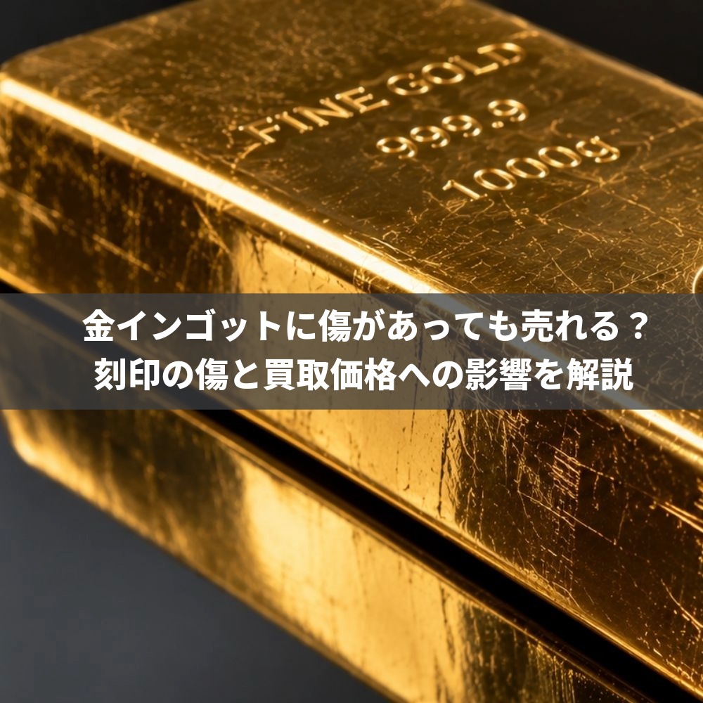 金インゴットに傷があっても売れる？刻印の傷と買取価格への影響を解説
